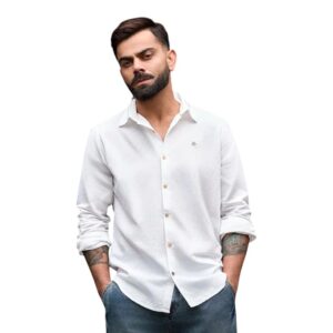 WROGN Men's Linen Blend Shirt | Solid Styles | Slim Fit