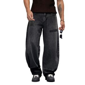 WROGN Men's Baggy Fit Jeans | Mid Rise | Jeans for Man